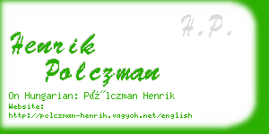 henrik polczman business card